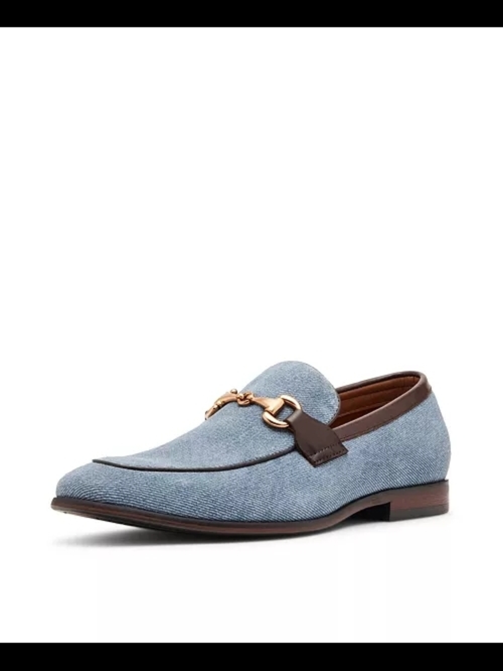 Steve Madden Men's Octavian Blue Leather Penny Loafer Size 9